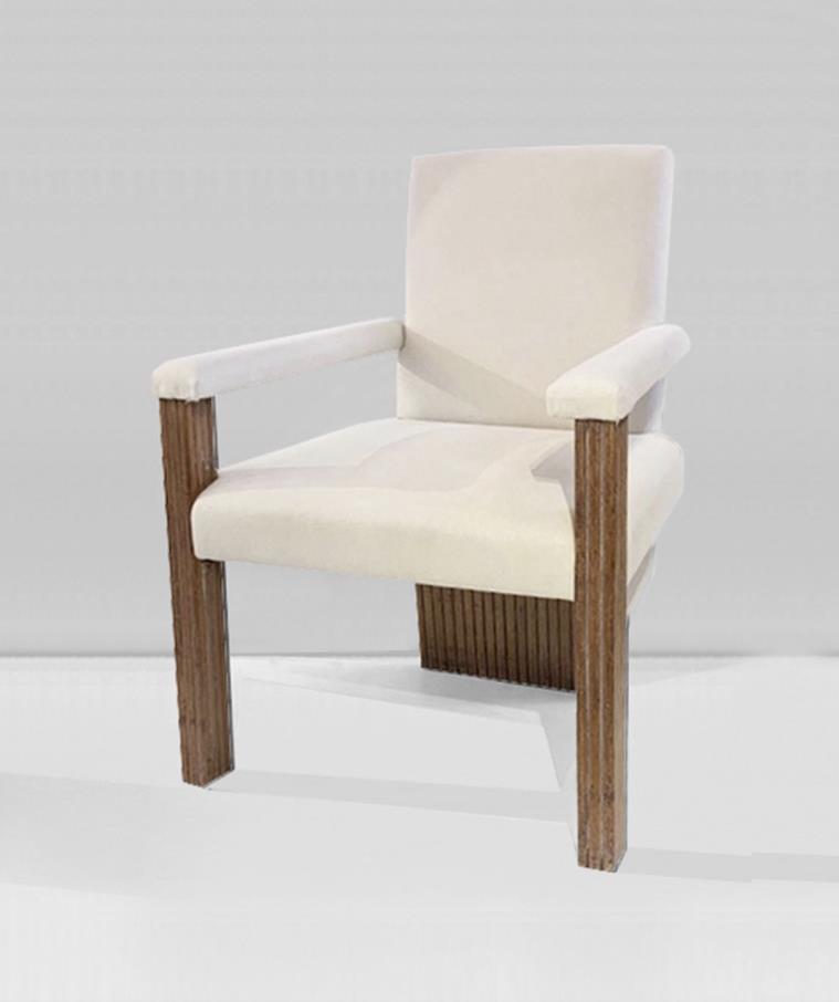 Armchair in oak- venereed wood