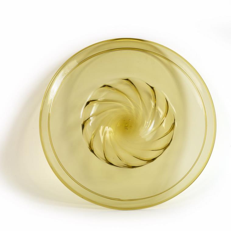 Yellow Glass Plate