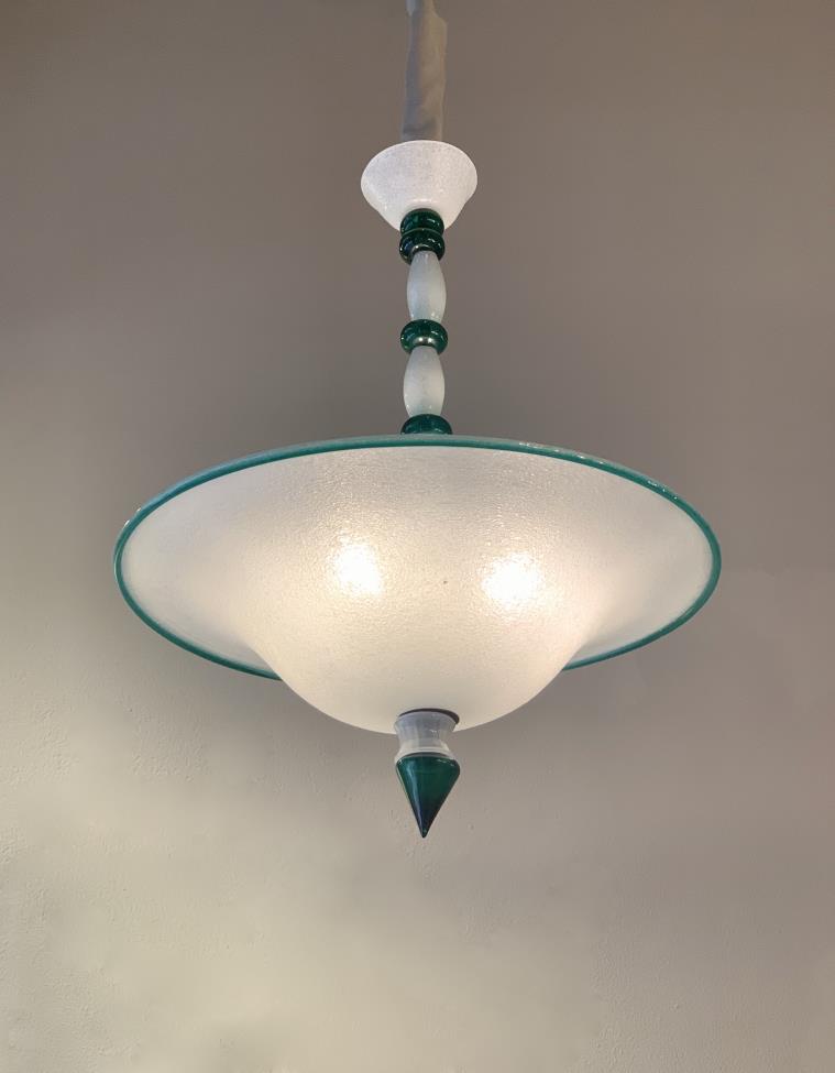 Lampadario In Vetro Pulegoso