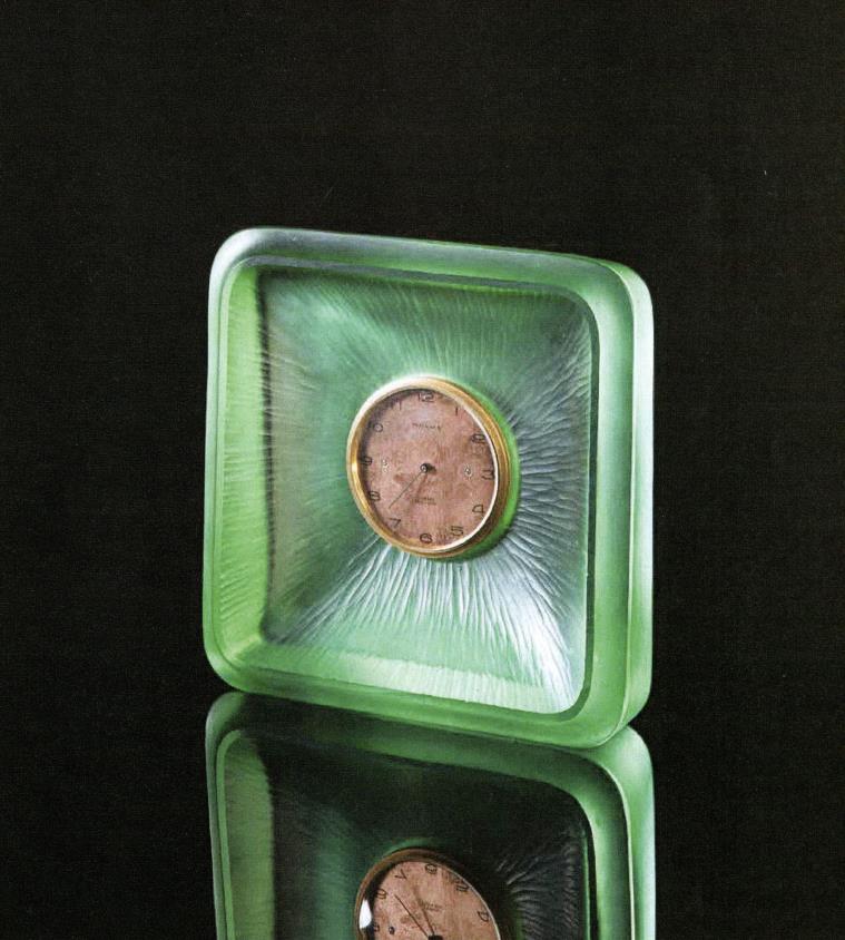 Green Table Clock