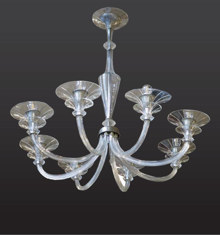 Chandelier with eight arms
